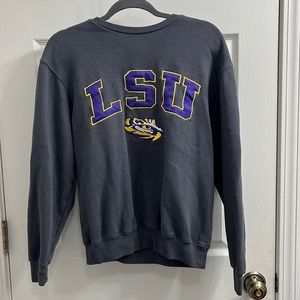 Small Grey Louisiana State University Crewneck